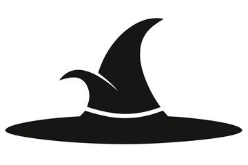 halloween witch hat and broom