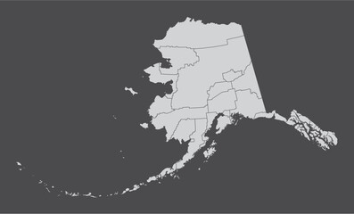 Alaska administrative map