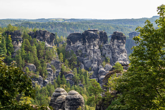 cliffs with panoramic views in the distance