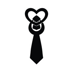 Happy Father’s Day Tie Silhouette With Child’s Drawing