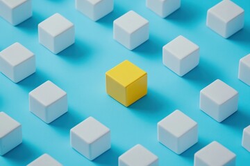 Obraz premium Geometric Abstract Cubes Design