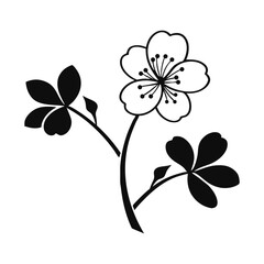 Elegant Floral Silhouette Vector Set | Hand-drawn Black and White Flower Designs | Botanical Clipart Elements for T-shirt, Tattoo, Wedding Decor, Invitations, Sublimation & Digital Art

