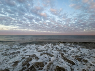 sunset on the sea
