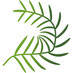 Palm Leaf Decoration Gradient