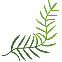 Palm Leaf Decoration Gradient