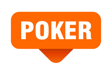 poker sticker. poker sign on transparent background