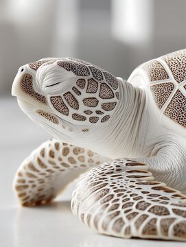It depicts a turtle with patterns on its shell.