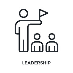 Leadership Icon Outline Style. Vector Illustration For Graphic Design