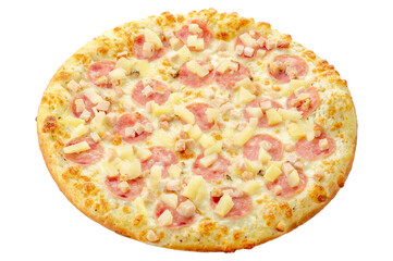 pizza on a white background. food for the menu and delivery site
