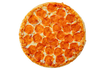 pizza on a white background. food for the menu and delivery site