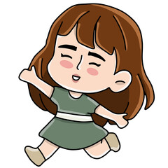 Smile and happy character 