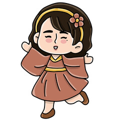 Smile and happy character 