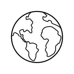globe icon, earth icon. vector illustration design.