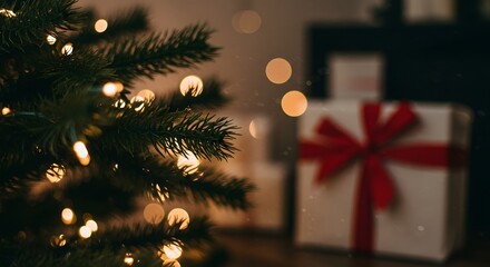 Soft-focus Christmas decor with trendy muted tones