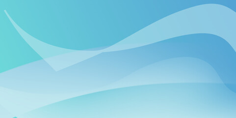 Graphic background wave light blue curve looks futuristic and simple modern flat gradient abstract. For text space, design, advertisement.
