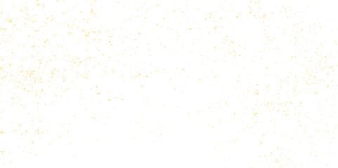 Abstract doted and confetti golden glitter and zigzag ribbon particles splatter on transparent background. Luxury golden glitter confetti that floats down falling bokeh celebration background.

