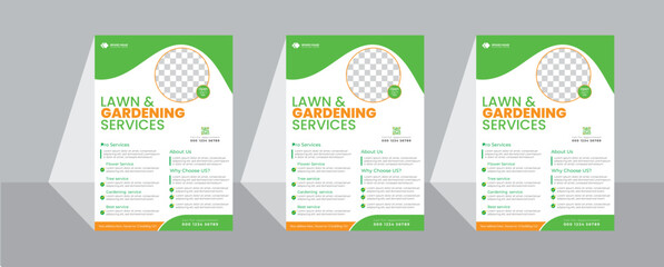 Creative modern fresh clean clear simple agro based A4 flyer or agriculture business Flyer template, magazine, poster design green color