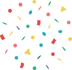 confetti background vector art illustration