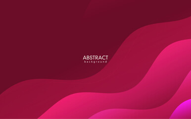 Abstract red background with waves