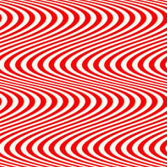 Lines seamless pattern. Stripes print. Wavy linear background. Simple geometric motif. Curves image. Ethnic digital paper. Repeated waves textile print. Optical web design. Vector op art work.