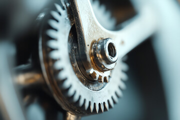 Macro shot of a watch mechanism showcasing intricate gears and precise engineering, highlighting craftsmanship, precision, and the beauty of mechanical design.
