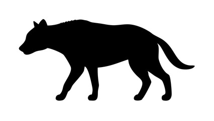 Hyena Silhouette Vector Graphic Illustration
