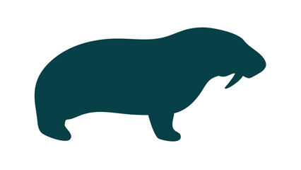 Walrus Silhouette Vector Graphic Illustration