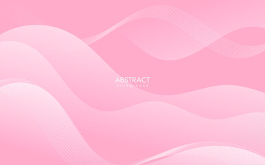 Abstract pink background with hearts