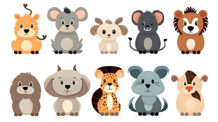 Cartoon Vector Illustration of Animal Theme Design for Professional Projects