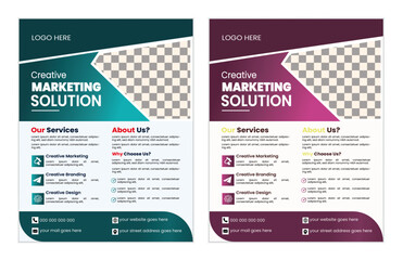  Professional business flyer design layout clean creative o modern and simple a4 size  business flyer template design best quality  corporate business flyer vactor design.
