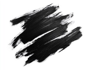 Dark smudged strokes of black liquid