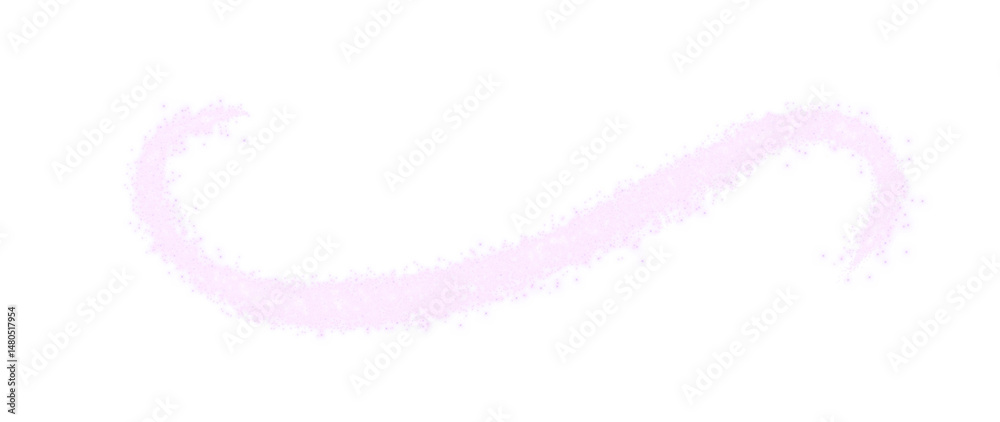 Poster glowing pink-purple swirl trail with soft bokeh and dreamy glow effect on transparent background. id