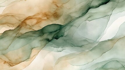 Naklejka premium Abstract Artwork with Swirling Patterns in Earth Tones
