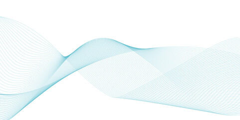 Abstract technology blue curve wavy chaotic line.