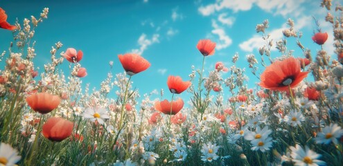 Obraz premium Vibrant Meadow Bloom