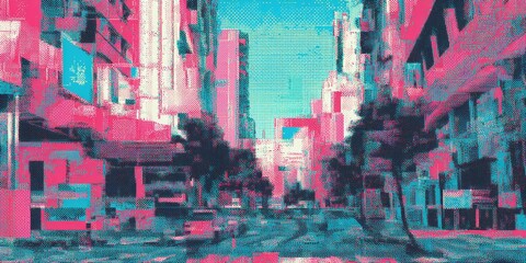 Urban Abstract Cityscape