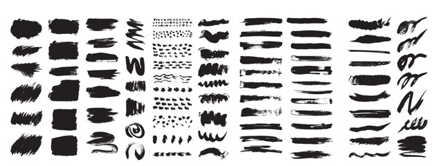 Textured Black Brush Set