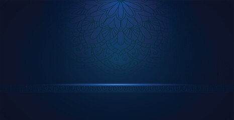 blue mandala background
