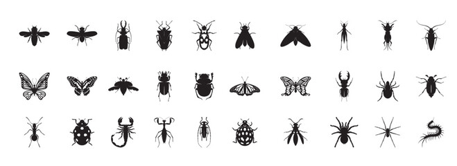 Set of Insects