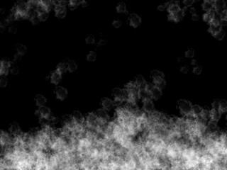 White Fire Brush Stroke with Smoky Effect on Black Background – Abstract Flame Illustration