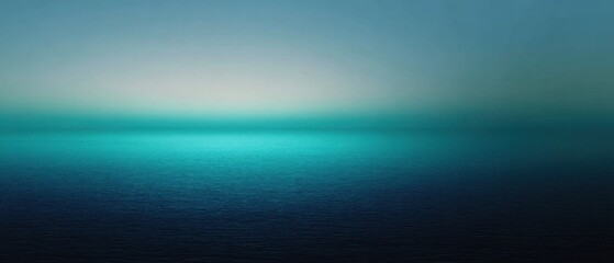 Fototapeta premium Serene Ocean Horizon View at Dusk with Gradient Sky and Calm Water Surface Peaceful Seascape Minimalist Aesthetic