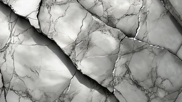 Textured Stone: A close-up perspective reveals an abstract pattern of grey stone, highlighting the intricate details of its natural texture with bold shadows and subtle highlights.