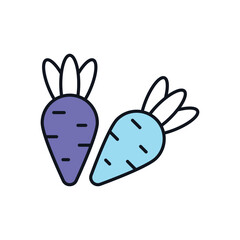 Carrot Vector icon