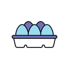 Eggs Vector icon