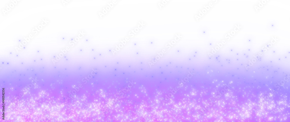 Poster dreamy purple-to-pink gradient background with sparkling stars and soft bokeh lights. ideal for magi