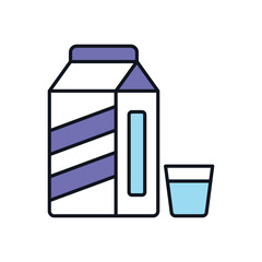 Milk Vector icon