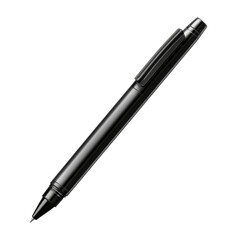 Sleek black pen elegant design professional writing tool perfect for on transparent background