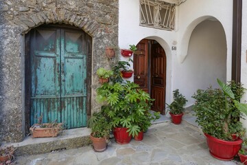 The village of Lustra in Campania, Italy.