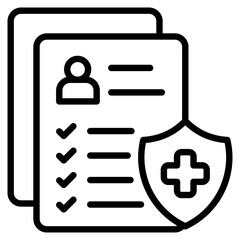 Health Coverage line icon