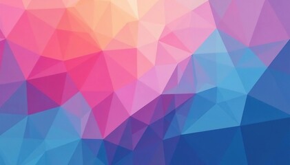 Overlapping translucent polygons, soft gradients, texture, delicate, shadow